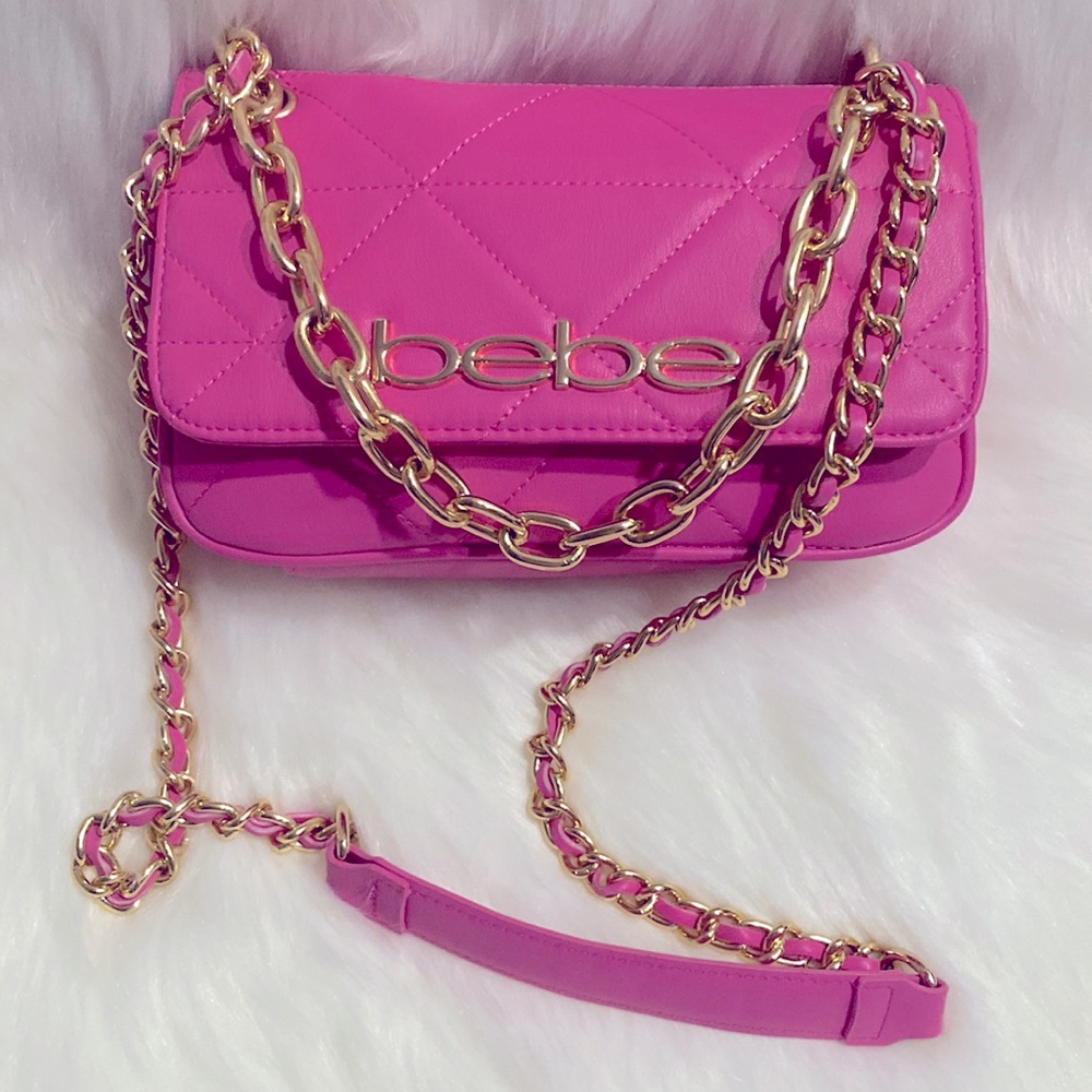 Bebe Hot Pink Crossbody Like New Excellent Condition